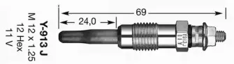 5317 NGK Свеча накаливания 5317 NGK Свеча накаливания